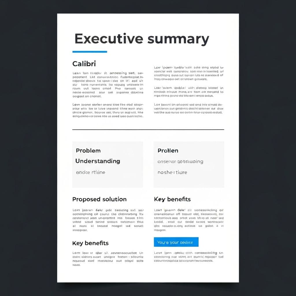 Executive summary example